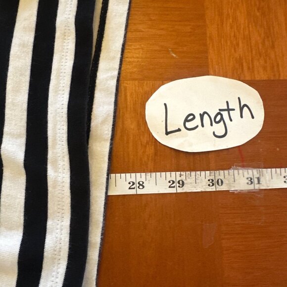 Fiorucci Striped T-Shirt Black & White Cotton Size L - Picture 4 of 5